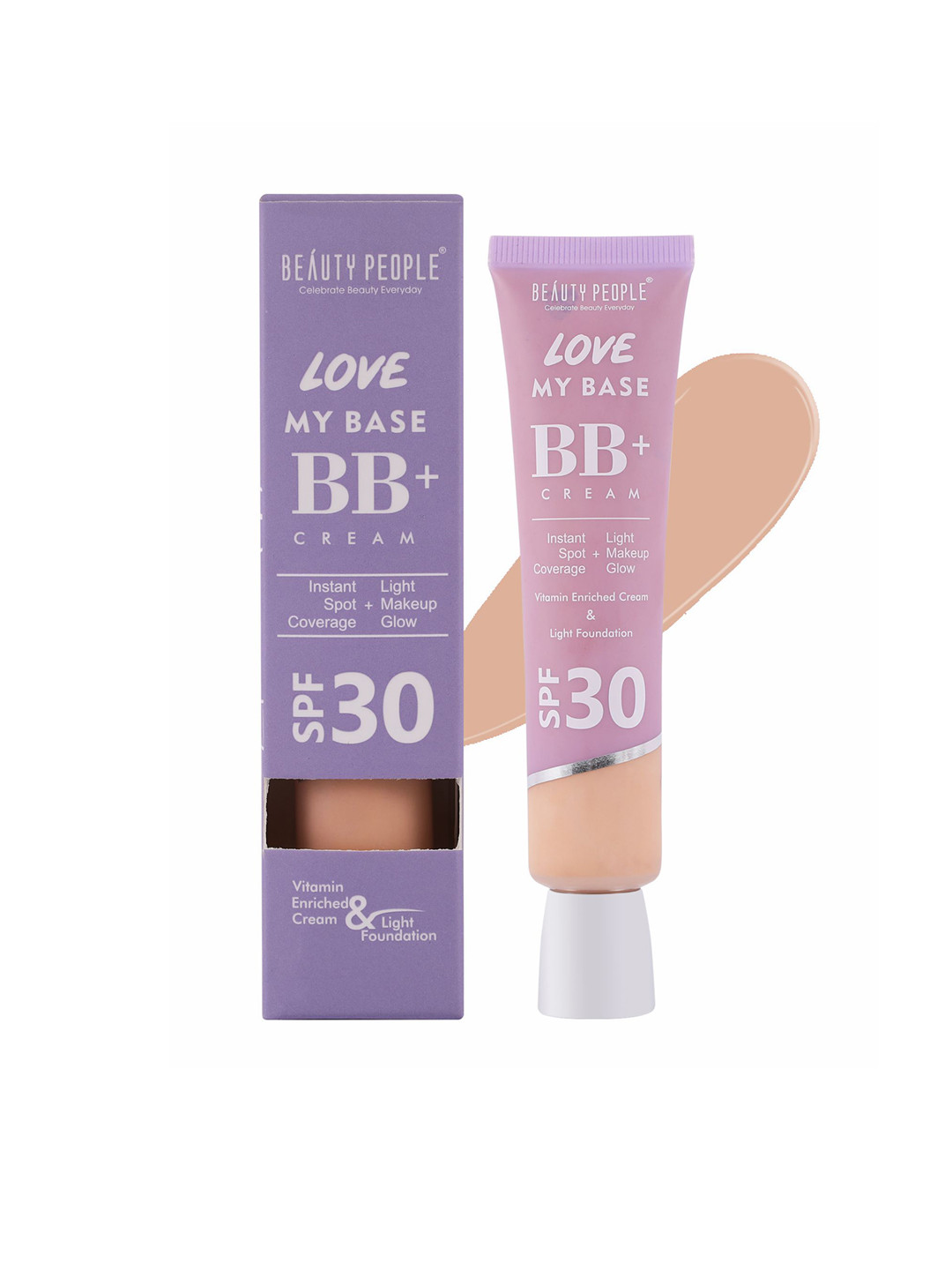 Beauty People Love My Base BB+ Cream With SPF 30 - 30ml - BP02 Rich Honey