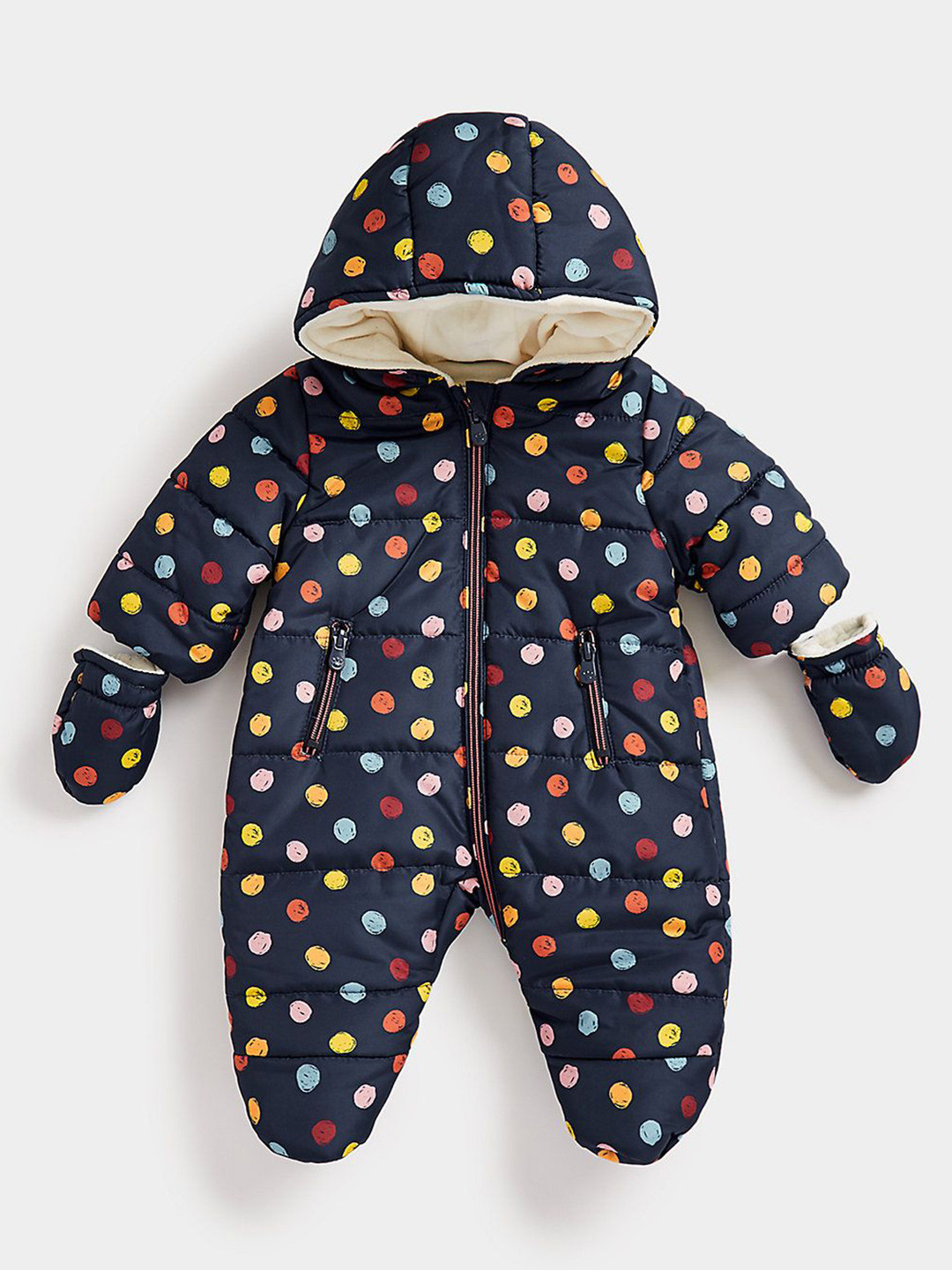 mothercare Girls Cape Jacket with Patchwork