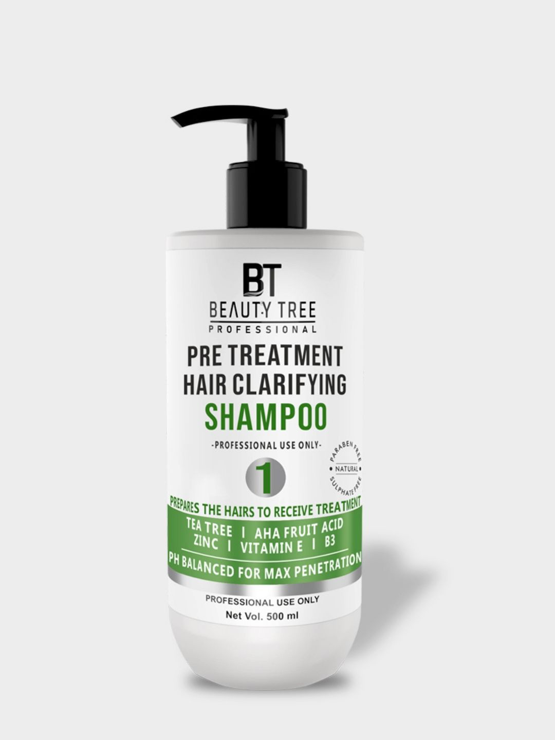 Beauty Tree Pre Treatment Hair Clarifying Shampoo With Vitamin E - 500 ml