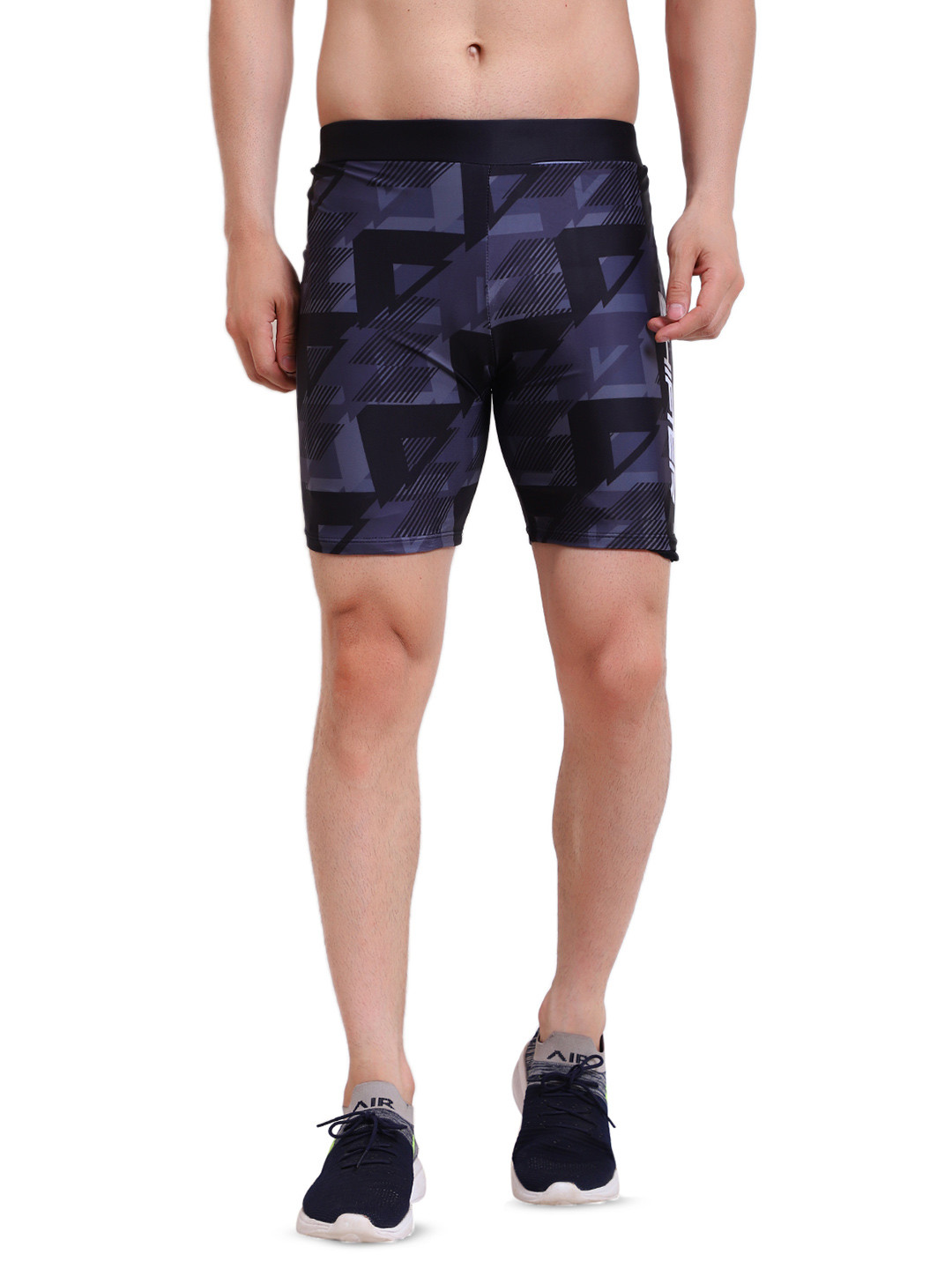 SHIFTER Men Printed Quick-Dry Light-Weight Swimming Shorts