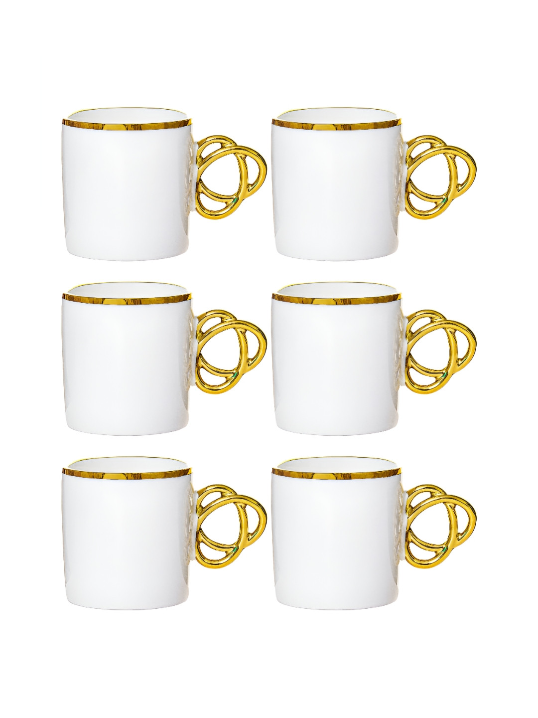 Roxx You Are Loved White Porcelain Microwave Safe 6 Piece Mug-180ml