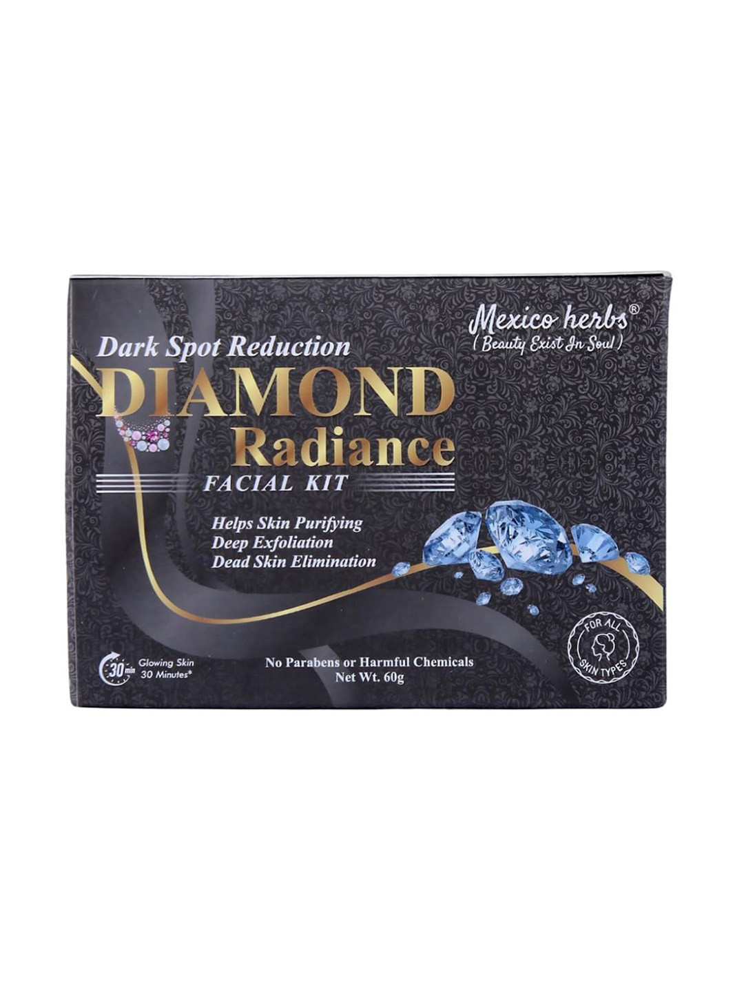 Mexico herbs Diamond Facial Kit Improves & Brighten Skin - 60 g
