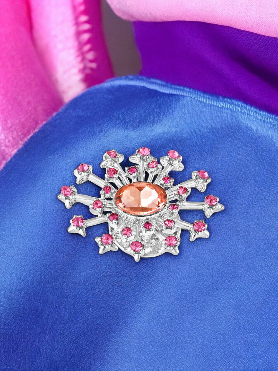 Mahi Elegant Vintage Crystal Womens Brooch