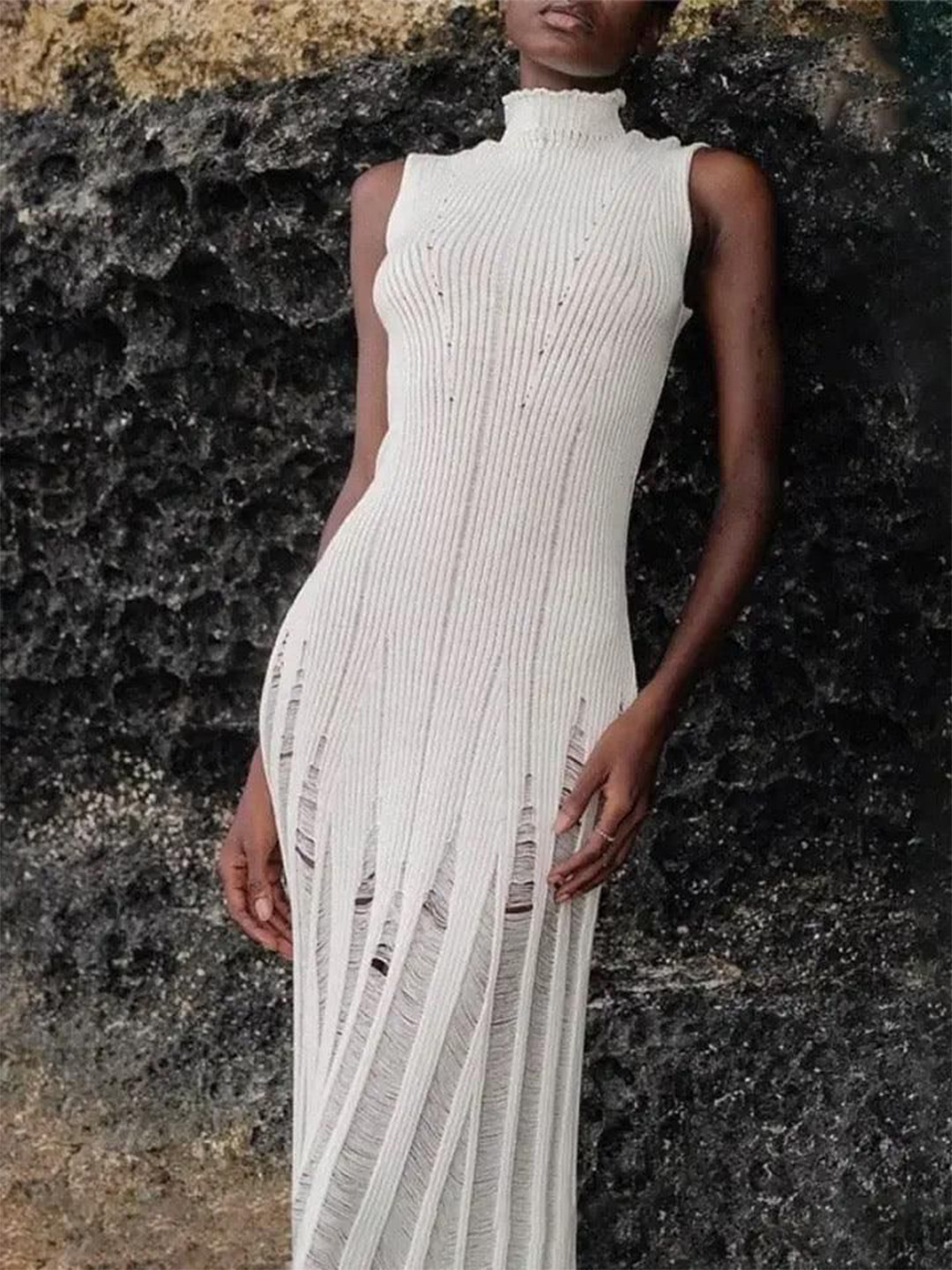 Miss Mosa By Akanksha  Women Raven Luxe Soft Knit Dress