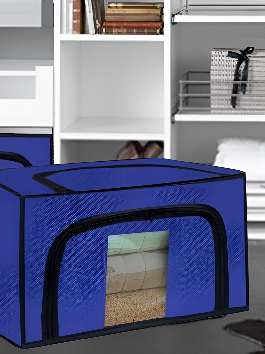 Rmerchants Blue & Black Rectangular Small Organizer