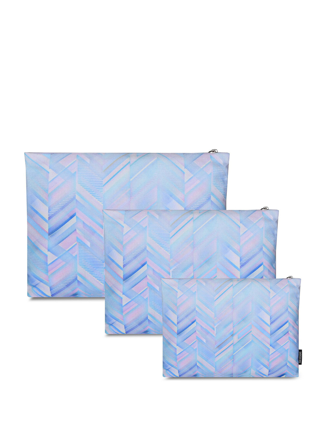 RAK DESIGNS Set Of 3 Printed Canvas Purse Clutch