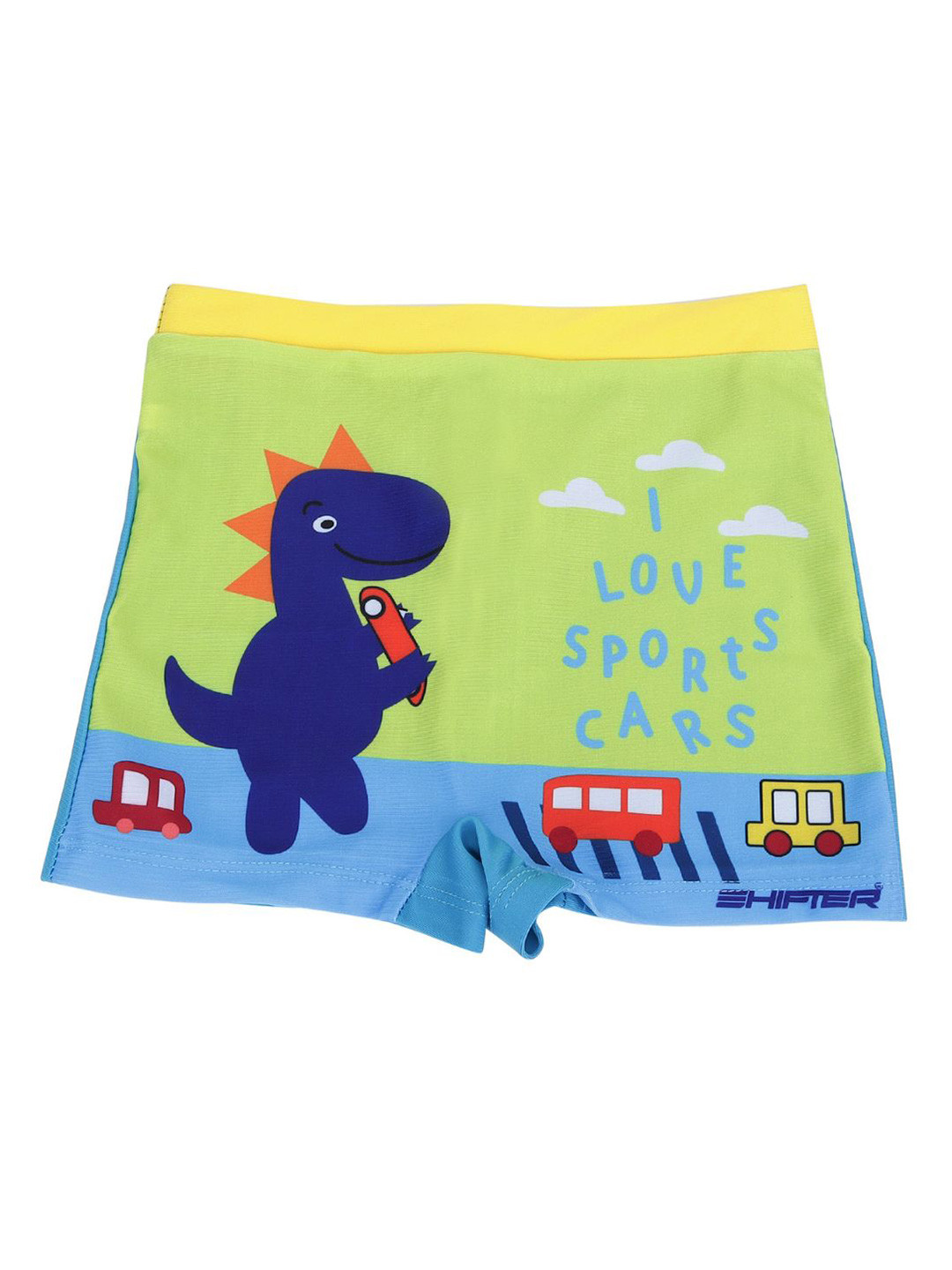 SHIFTER Boys Graphic Printed Swim Shorts