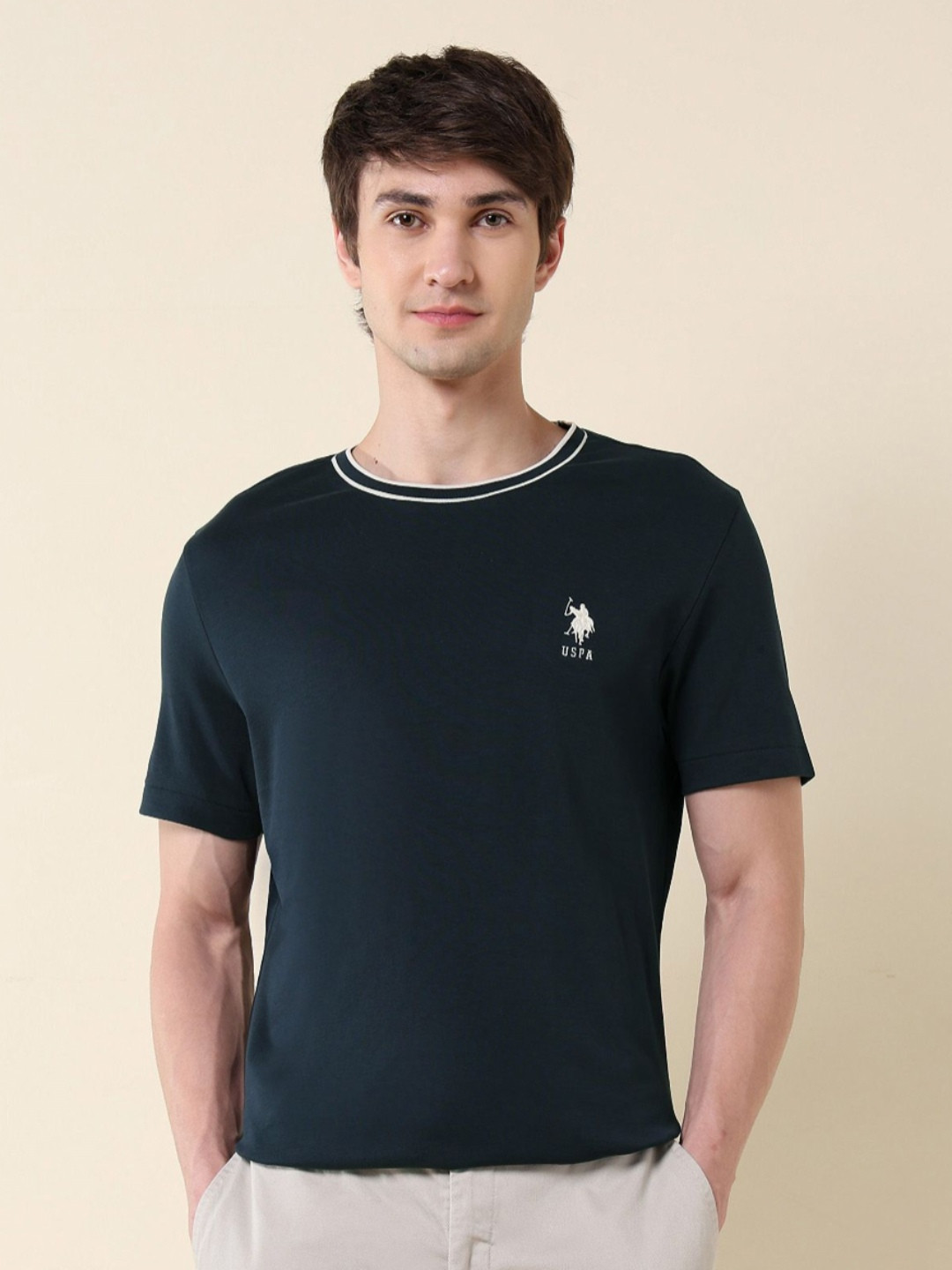 U.S. Polo Assn. Men Cut Outs Slim Fit T-shirt