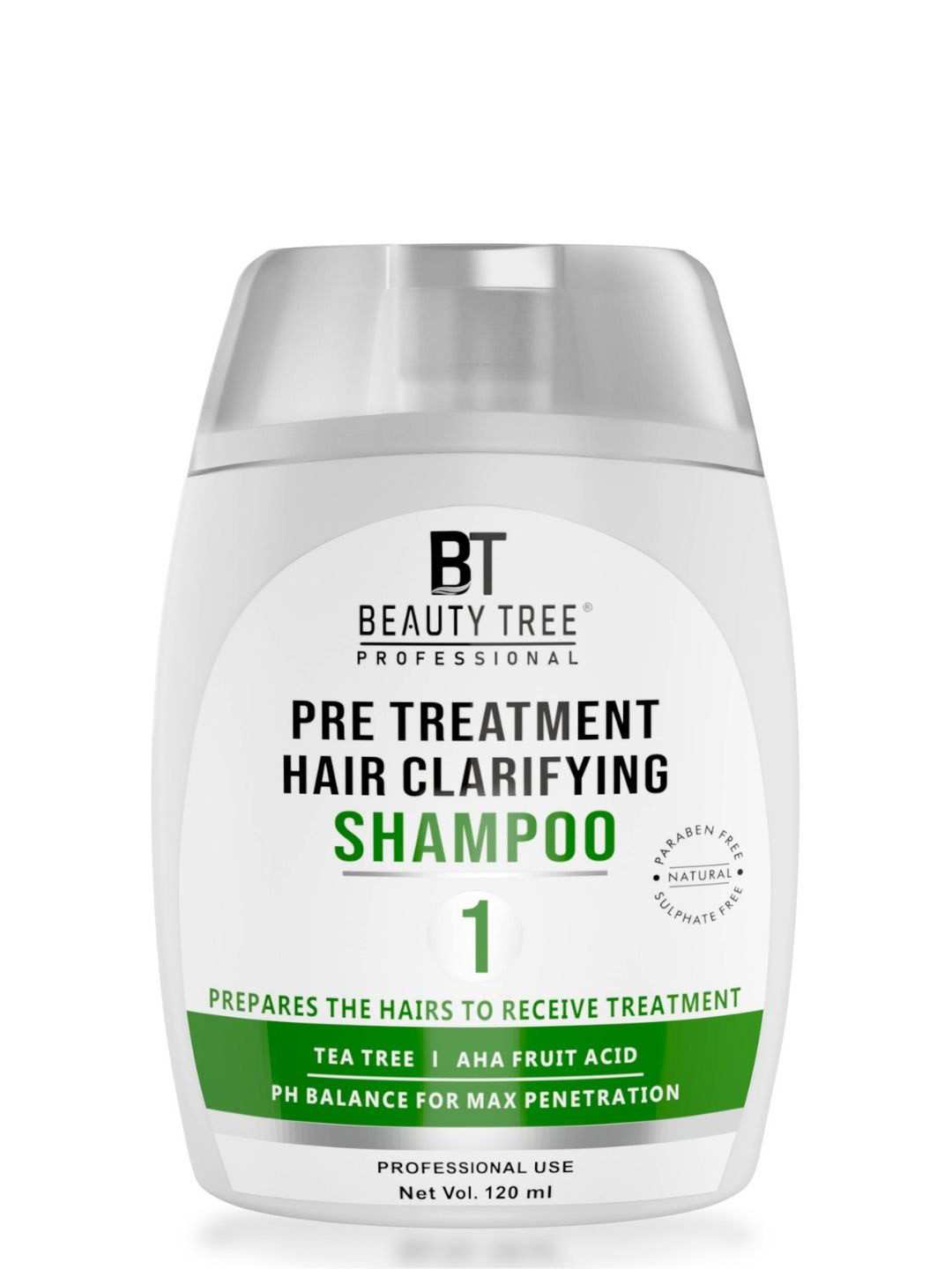 Beauty Tree Pre Treatment Hair Clarifying Shampoo With Tea Tree - 120 ml