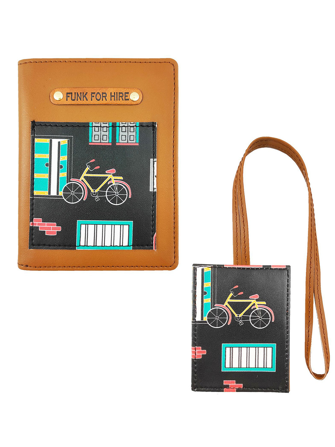 Funk For Hire Unisex Printed Compact Passport Cover