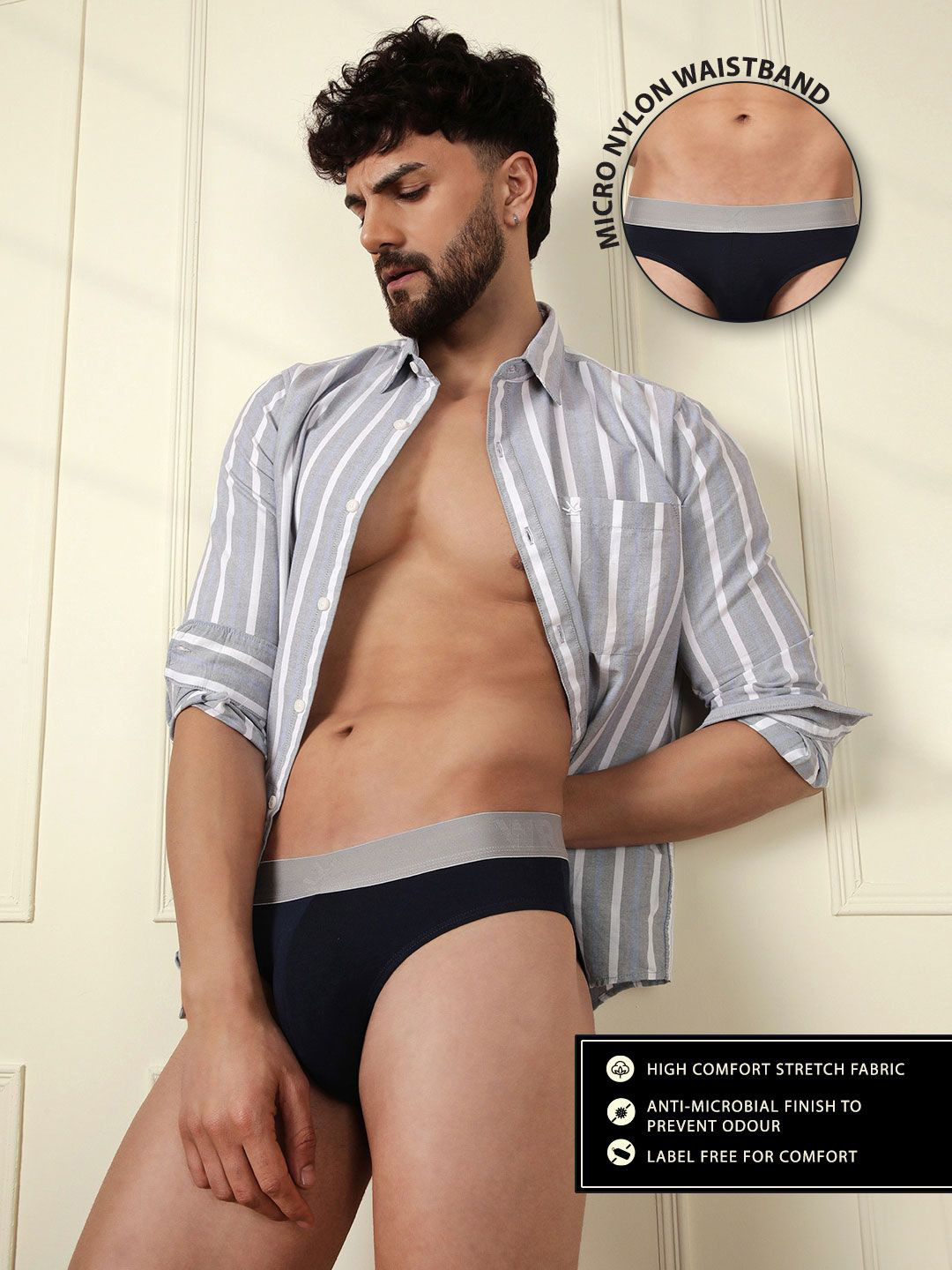 WROGN Pack Of 2 Basic Briefs WUBF2001S
