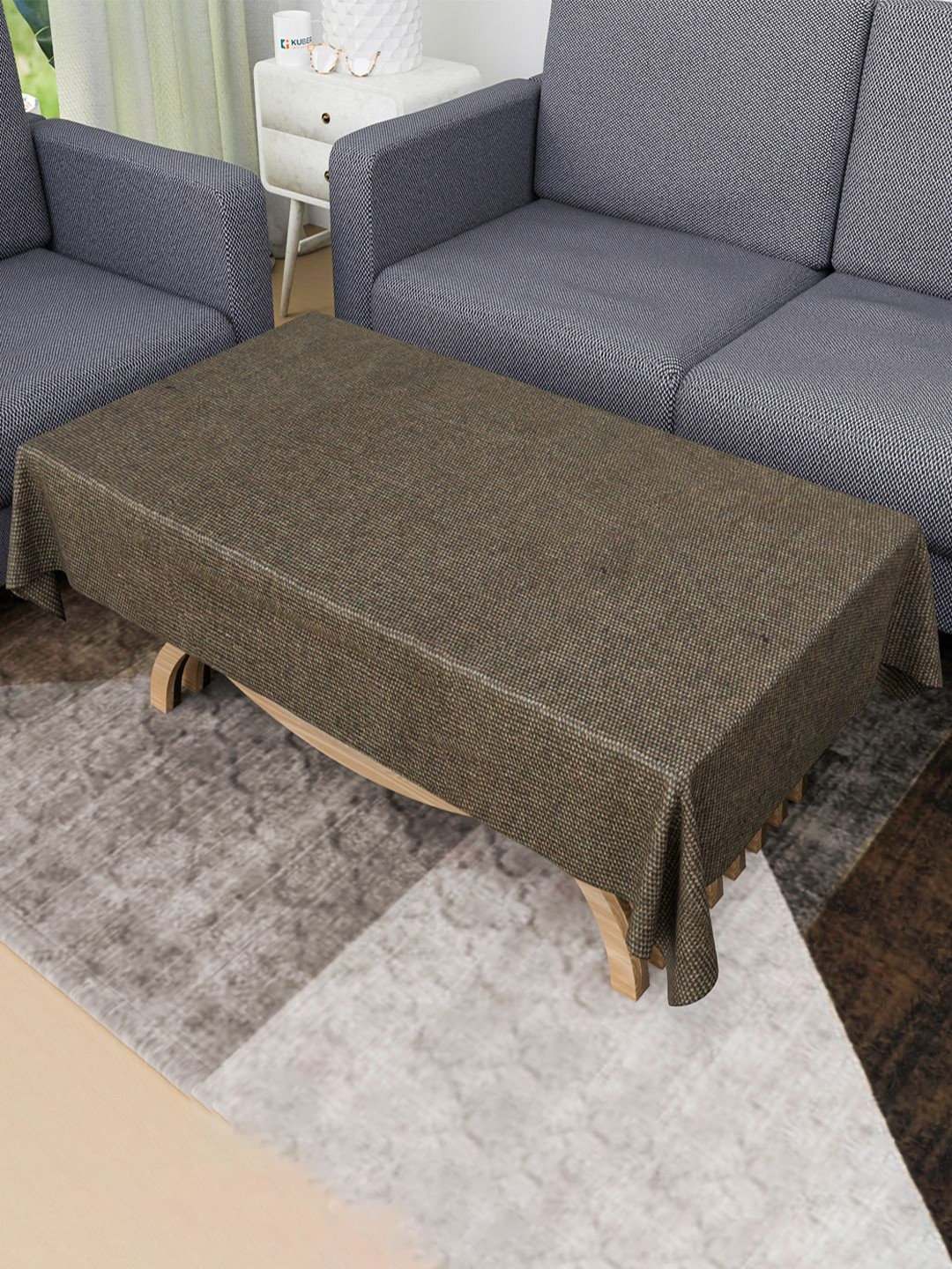 Aura Brown Anti-Skid 4-Seater Rectangle 1.48 m x 0.98 m Jute Table Cover
