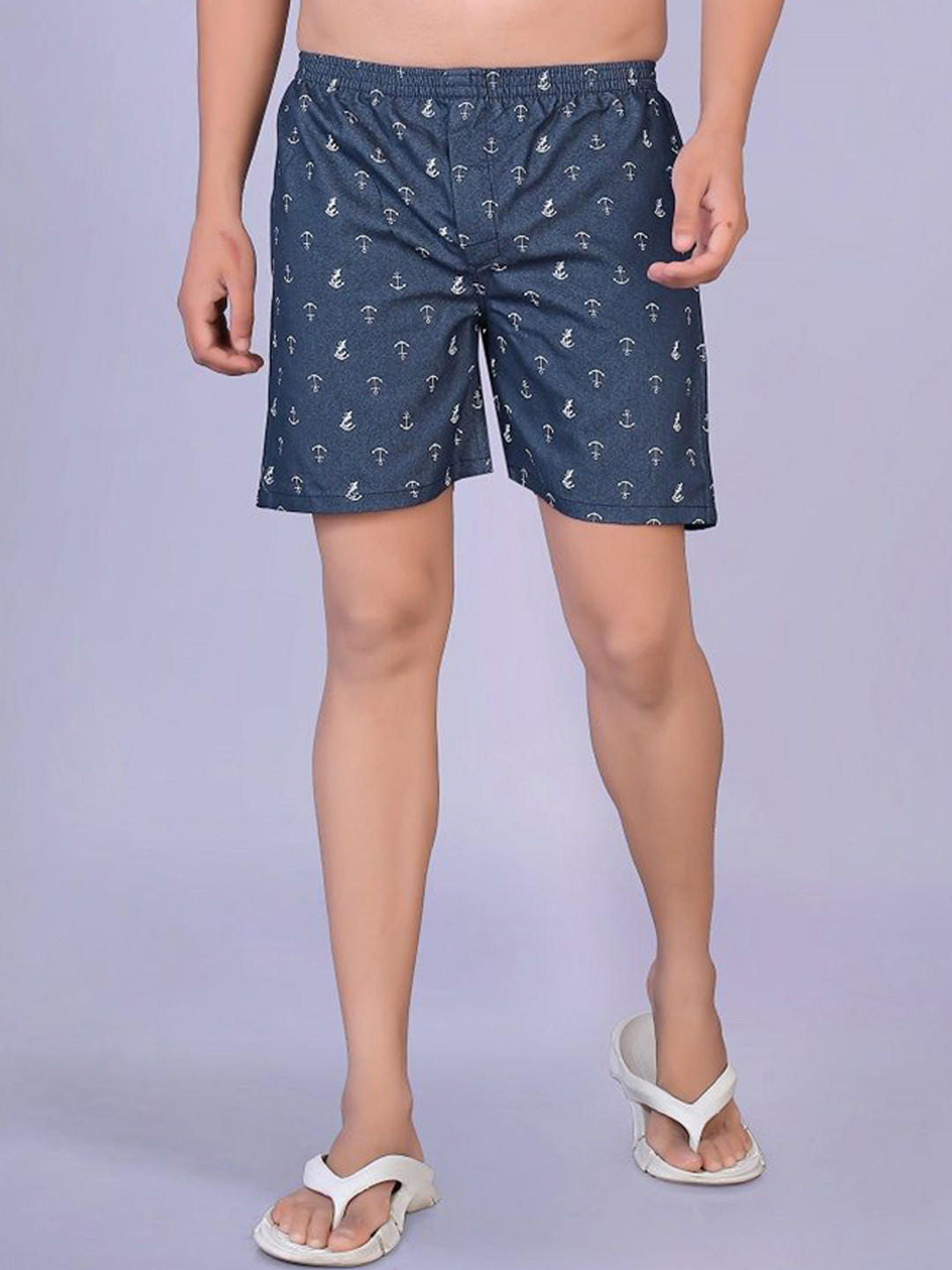 BAESD Printed Cotton Boxers BO.LangarBlue