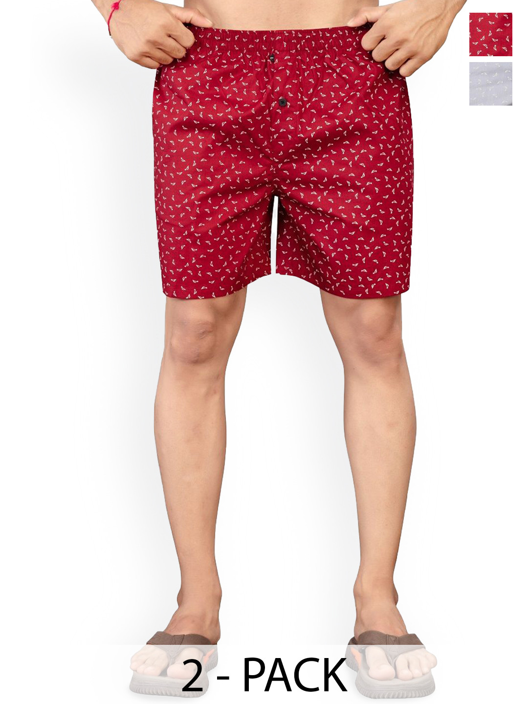 BAESD Pack Of 2 Printed Cotton Boxers - BO.Music.2Combo