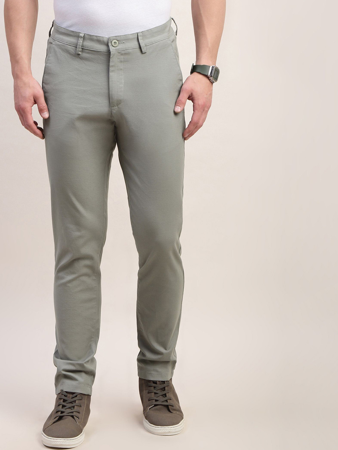 British Club Men Comfort Straight Fit Low-Rise  Trouser