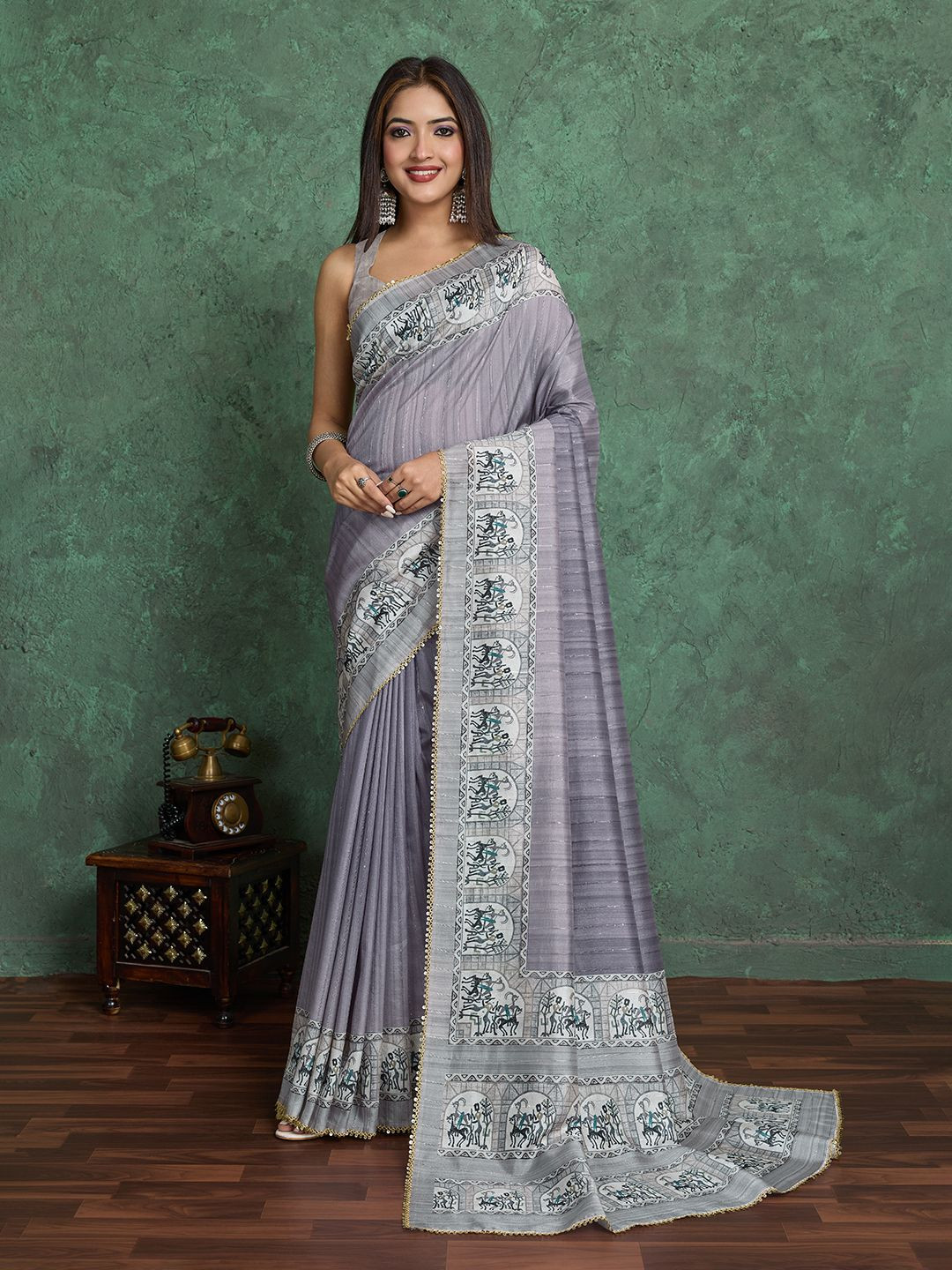 Kriyansh Banarasi Printed Saree