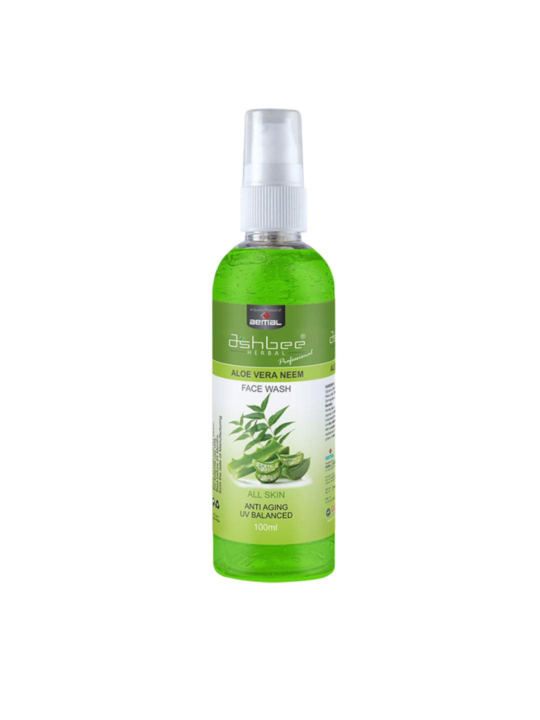 Ashbee Aloe Vera Neem Face Wash For Acne Or Blemishes - 100 ml