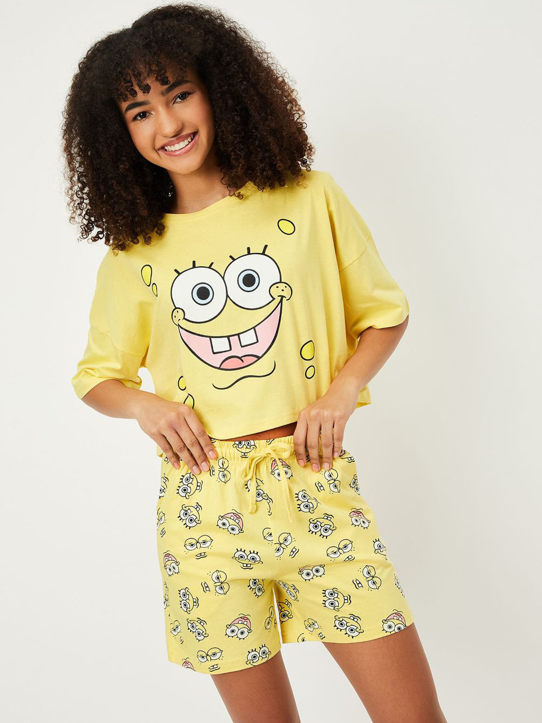 max Women SpongeBob Printed Night suit