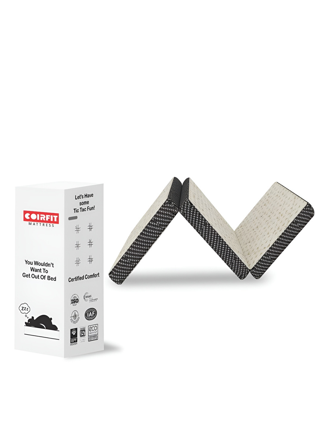 COIRFIT GenX 3 Fold Bonded Foam Mattress Single Size 4 Inch Mattress (75x35 Inches)