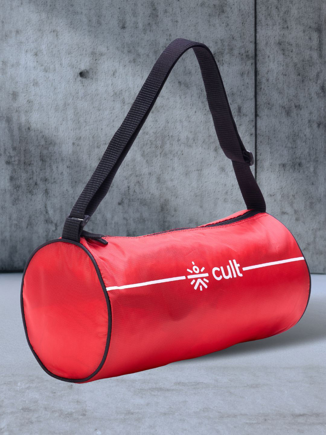 CULT Red Duffle Bag Unisex Adjustable Strap Mesh pocket Gym & Sport Bag 12 L
