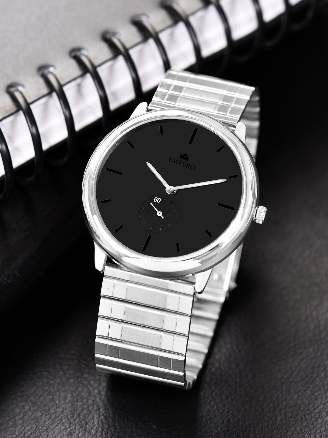 EMPERO Men Brass Dial & Chronograph Analogue Chronograph Watch EAB303 Crome