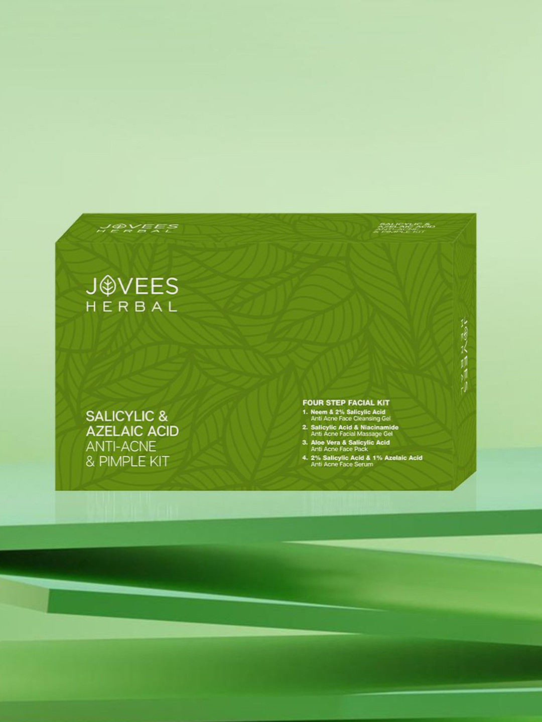 Jovees Set Of 4 Salicylic & Azelaic Acid Anti-Acne & Pimple Facial Kit -  215 g