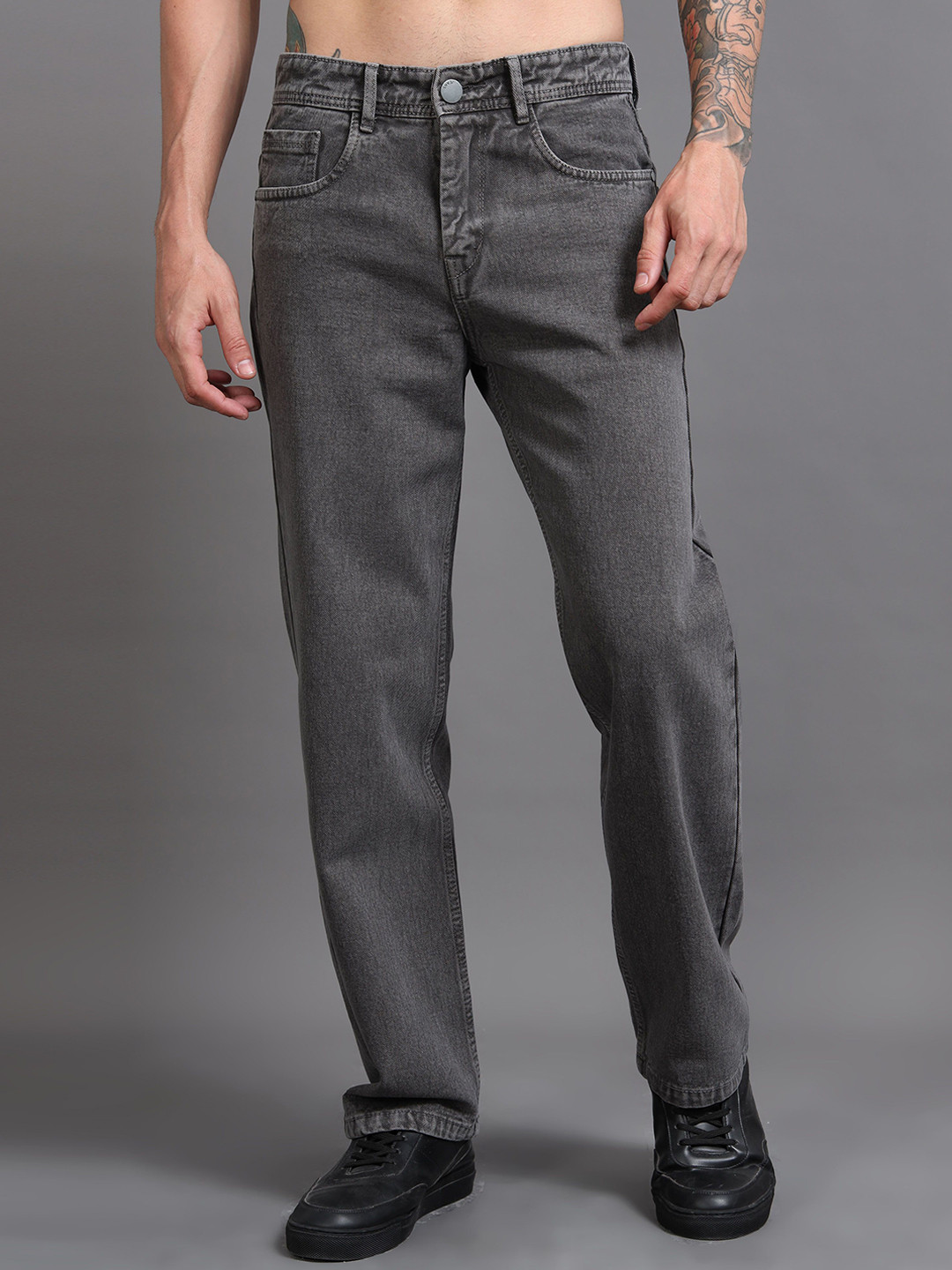 Kolor Fusion Men Cotton Baggy Mid-Rise Light Fade Jeans