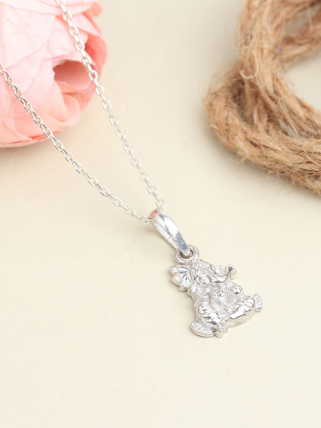 Metronaut 925 Sterling Silver Ganpati Ji Pendant