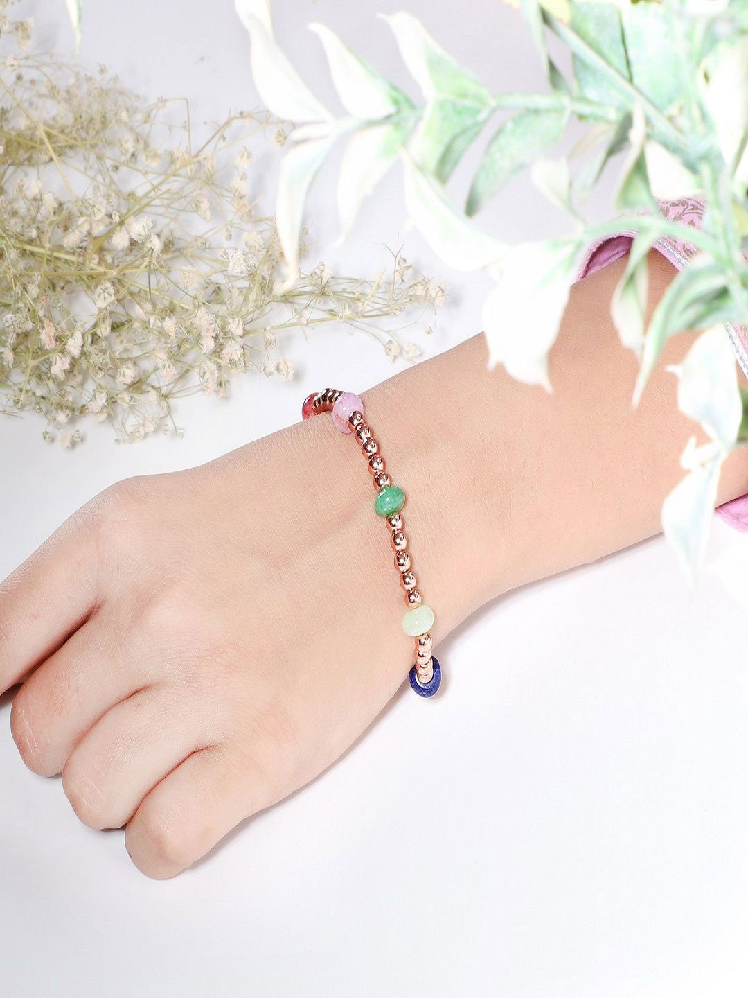 Nirvana Hematite Beaded Elasticated Bracelet