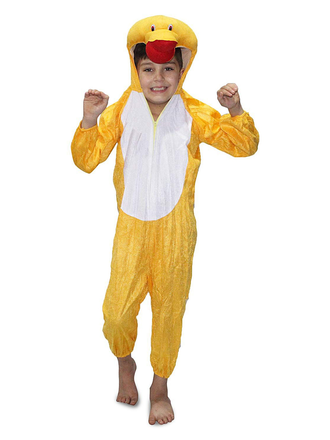 Kaku Fancy dresses Kids Colourblocked Duckling Bird Costume