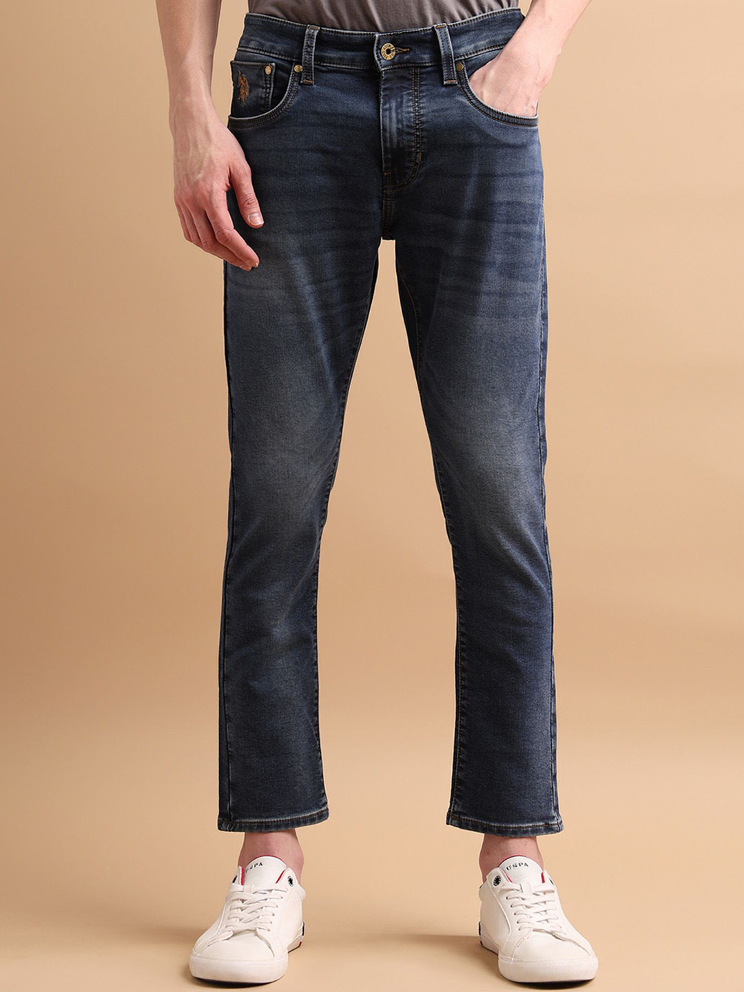 U.S. Polo Assn. Denim Co. Cole Comfort Cropped Fit Ultra Soft Jeans