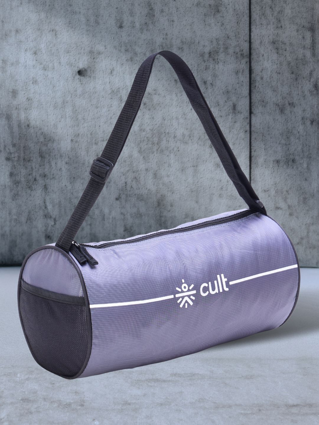 CULT Grey Gym & Sport Duffle Bag Unisex Adjustable Strap Mesh pocket Bag 12 L