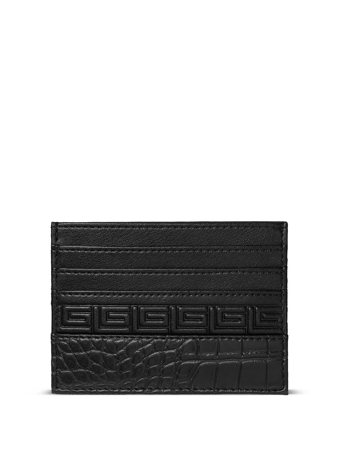 Guy Laroche Men Leather Textured Fashion