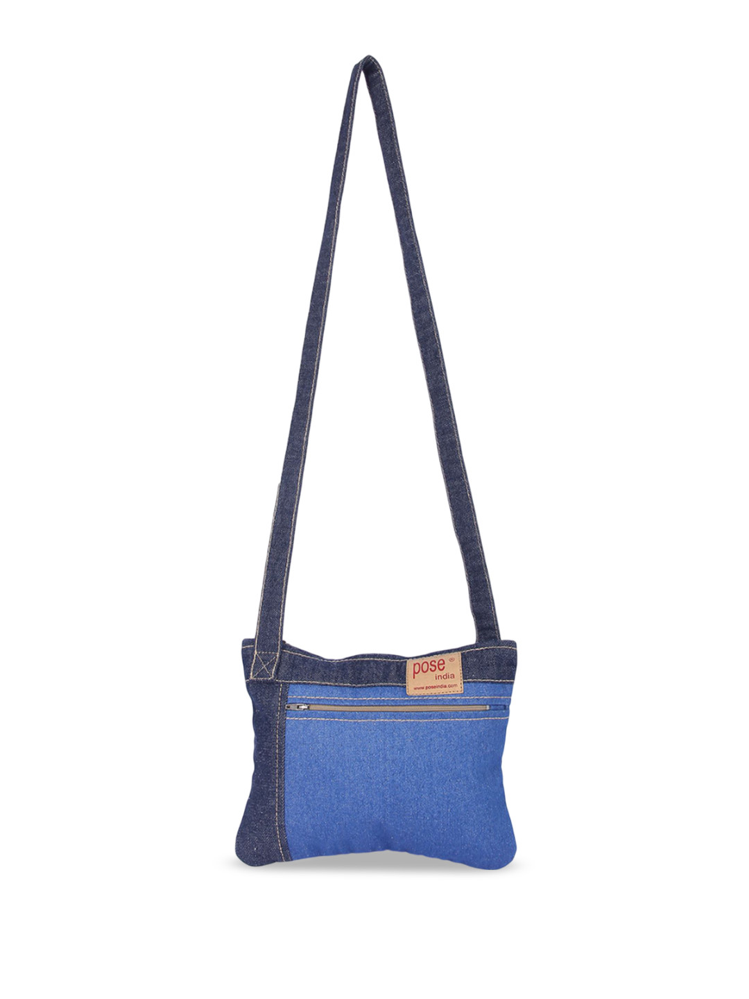 Pose india Unisex Brand Logo Printed Structured Cotton Sling Bag