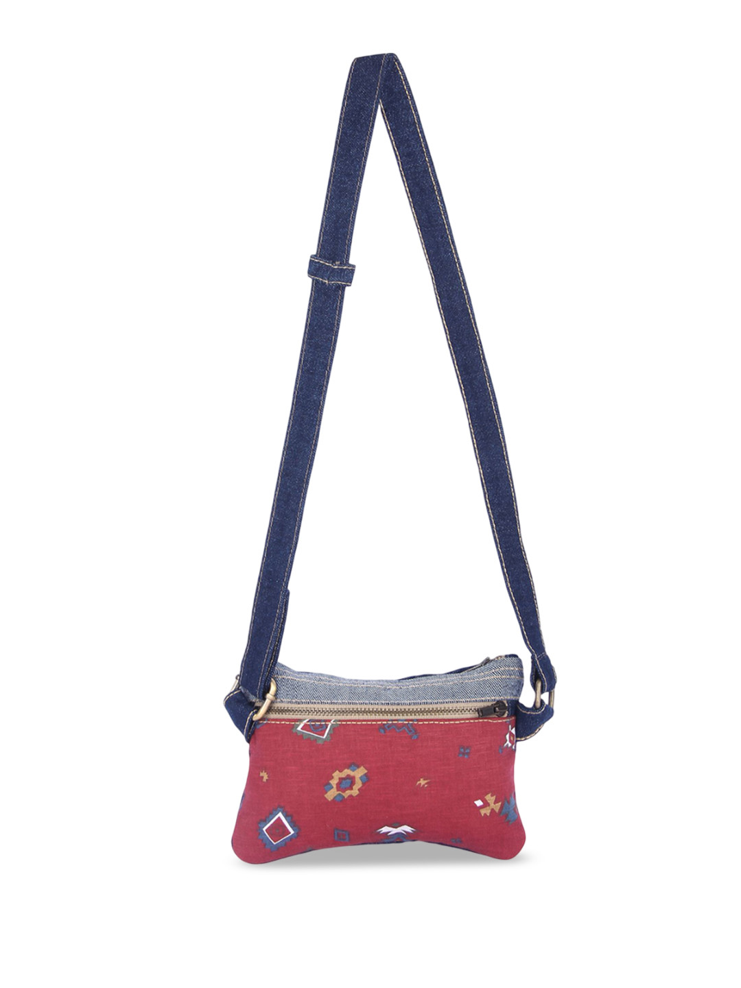 Pose india Unisex Abstract Printed Structured Cotton Sling Bag