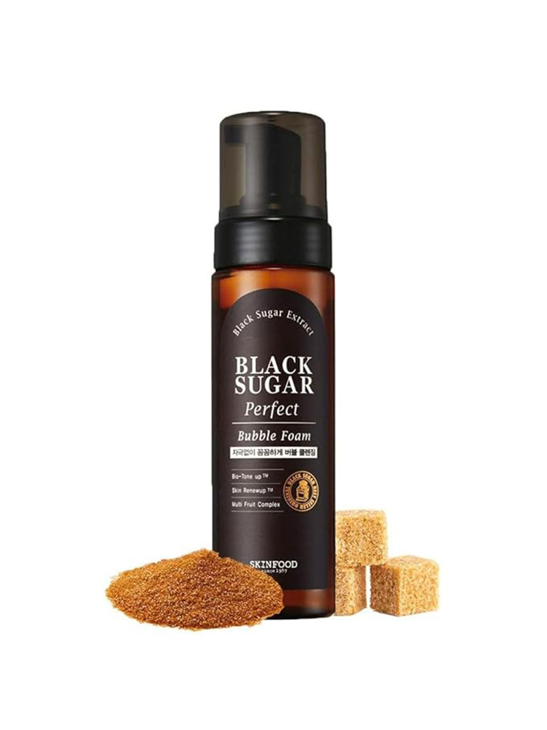 SKINFOOD Black Sugar Perfect Bubble Foam with Glycerin & Castor Oil - 200 ml