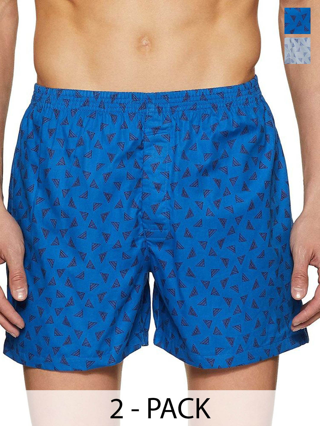BAESD Pack Of 2 Printed Cotton Breathable Boxers - BO.Samosa