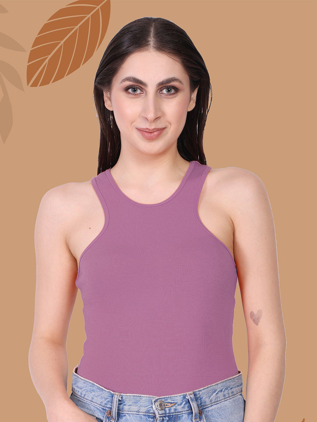 Moda Rapido Ribbed Fitted Crop Top