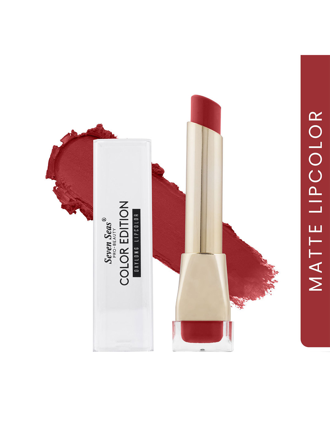 Seven Seas Color Edition Day Long Waterproof Matte Lip Color 3.5 g - Chestnut Rose 301