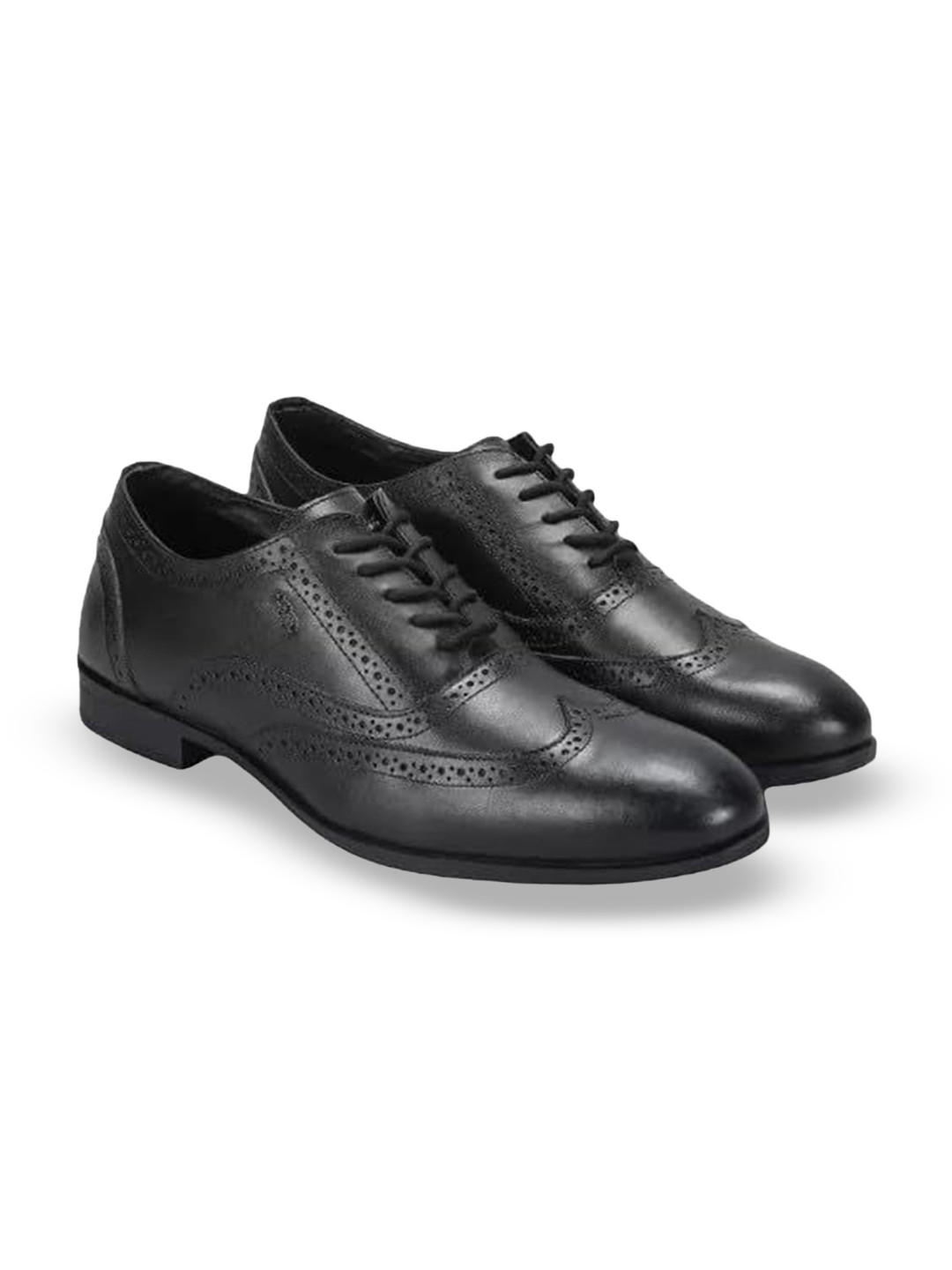 Lee Cooper Men Textured Round Toe Brogues