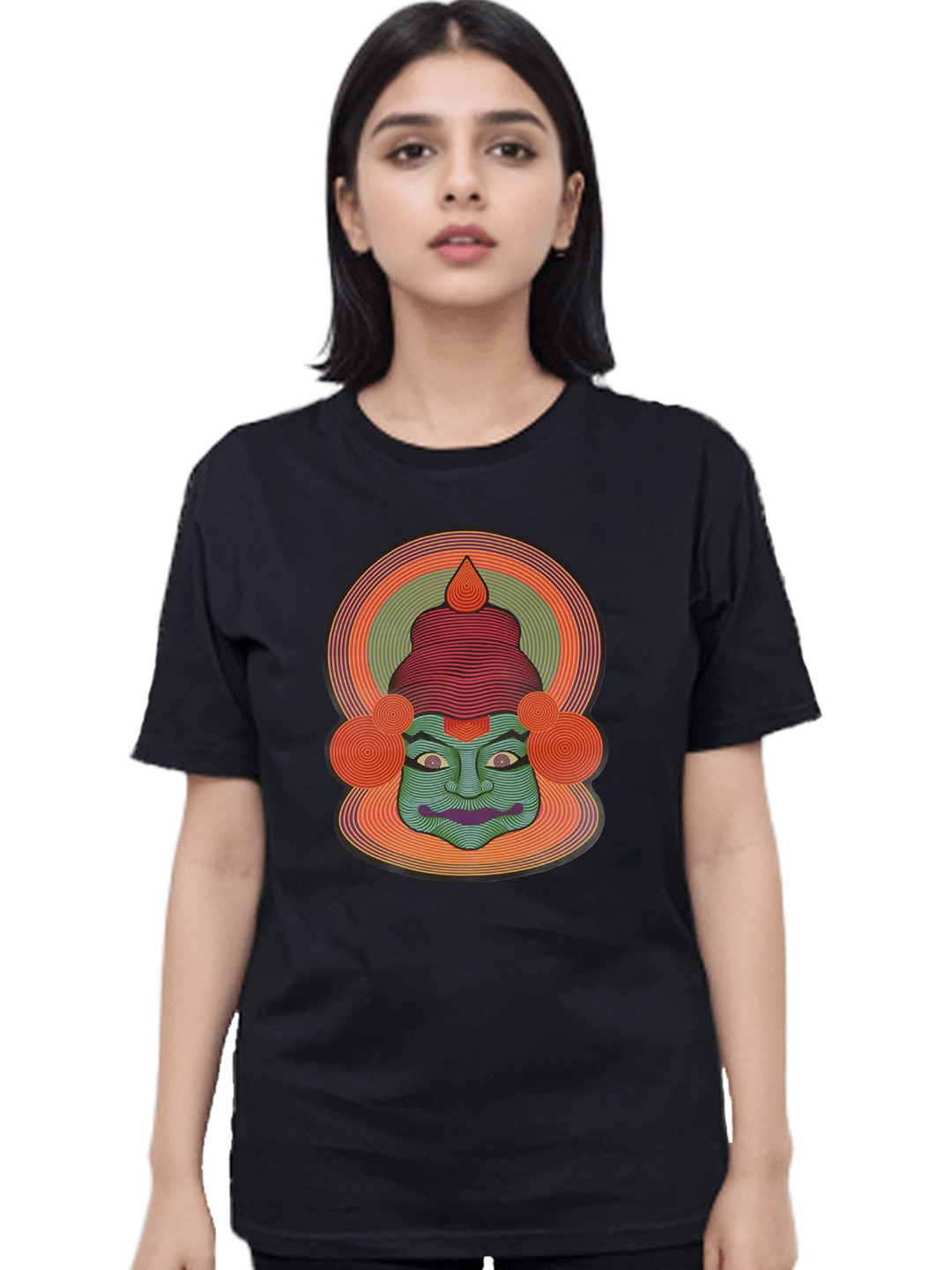 MAATIR DESIGNS Women Graphic Printed Cotton Tshirt