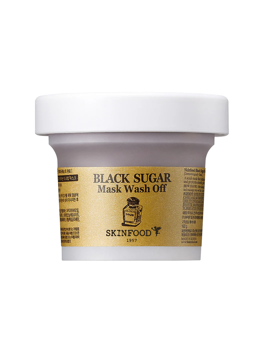 SKINFOOD Black Sugar Mask Wash Off with Macadamia Seed Oil & Shea Butter - 120 g