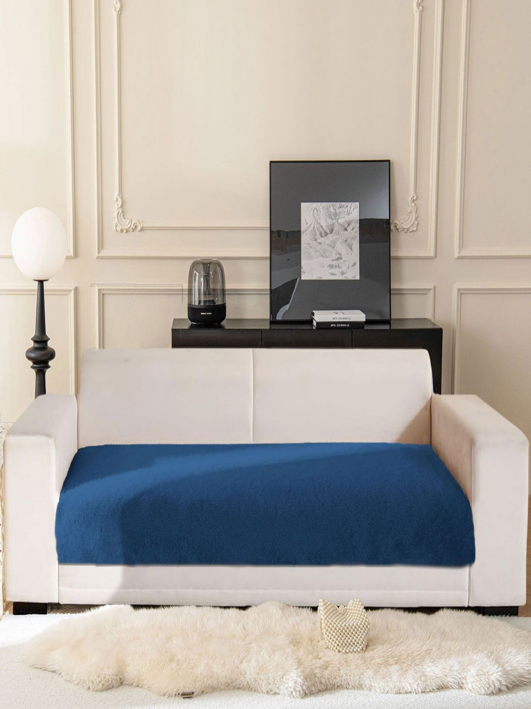 LUXEHOME INTERNATIONAL Teal 3 Seater Sofa Cover