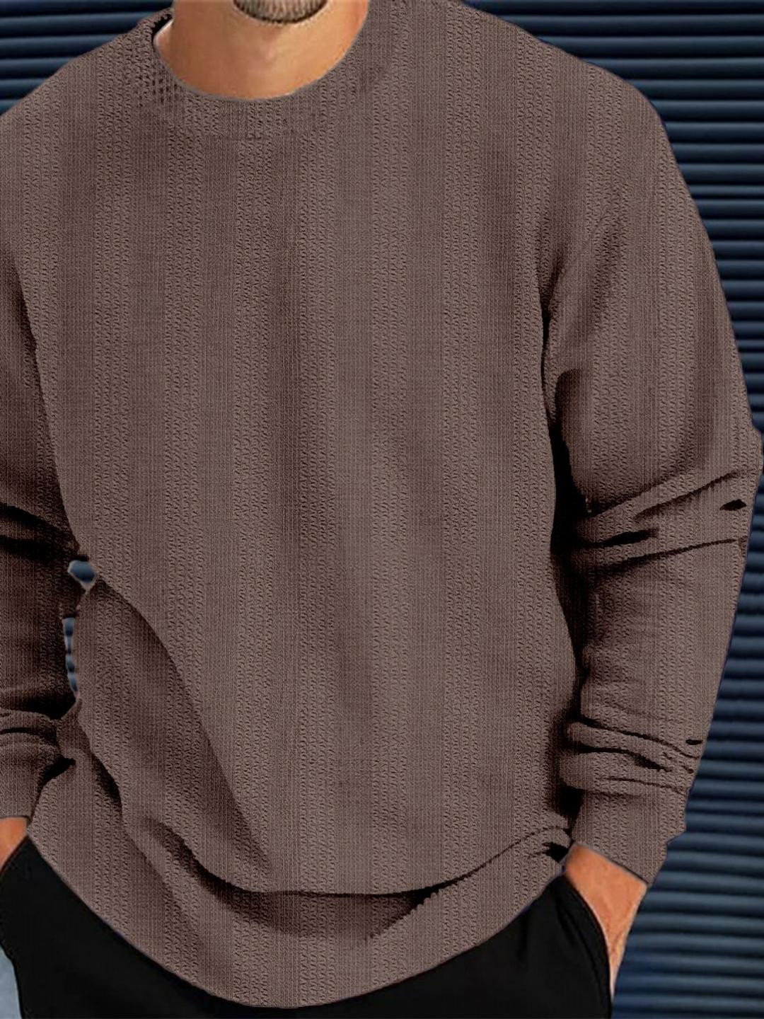 Force Men Striped High Neck Pockets T-shirt