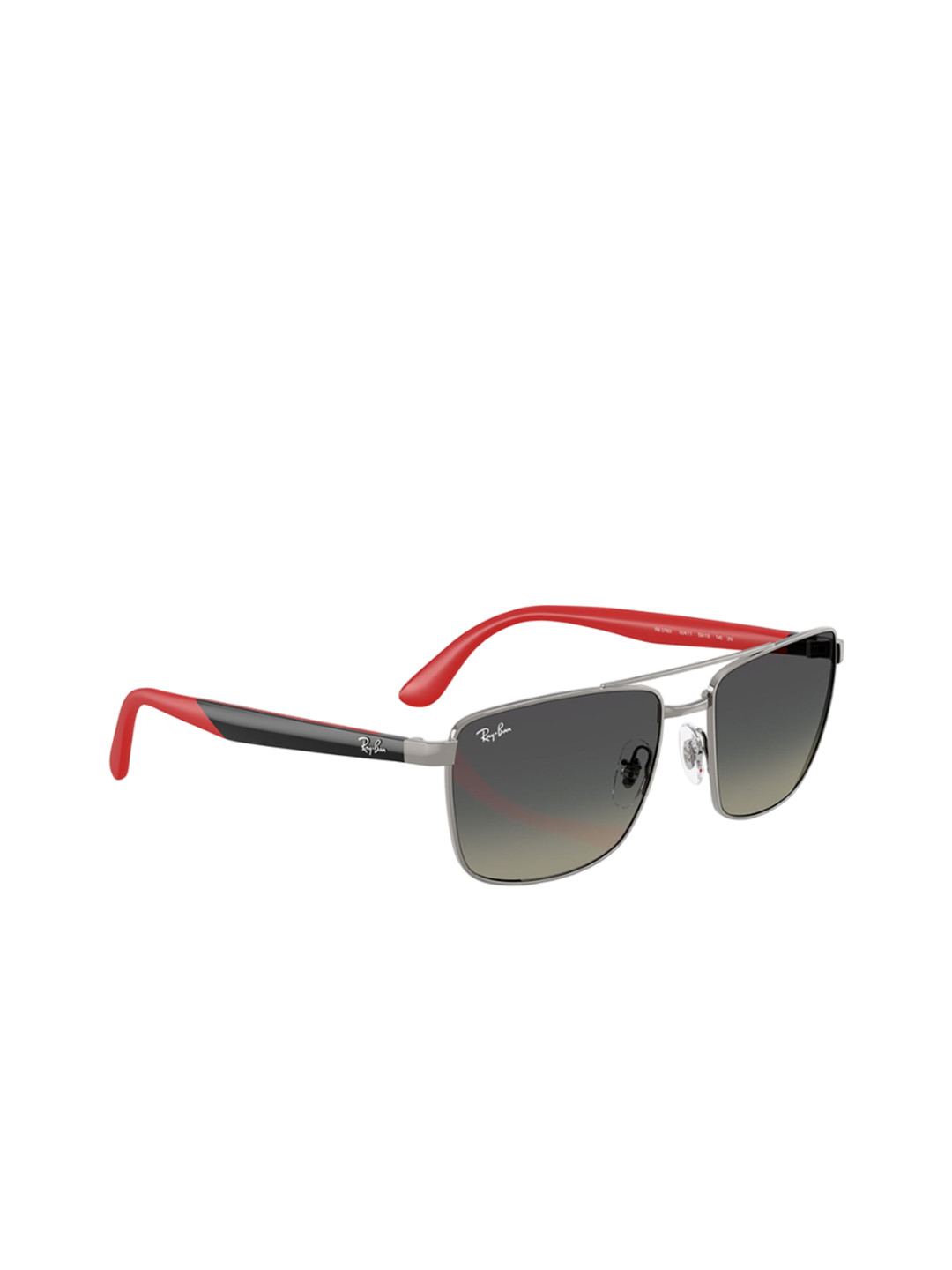 RAY-BAN Unisex Gradient Grey Lens Rectangle Sunglasses - 0RB3760I004/1159