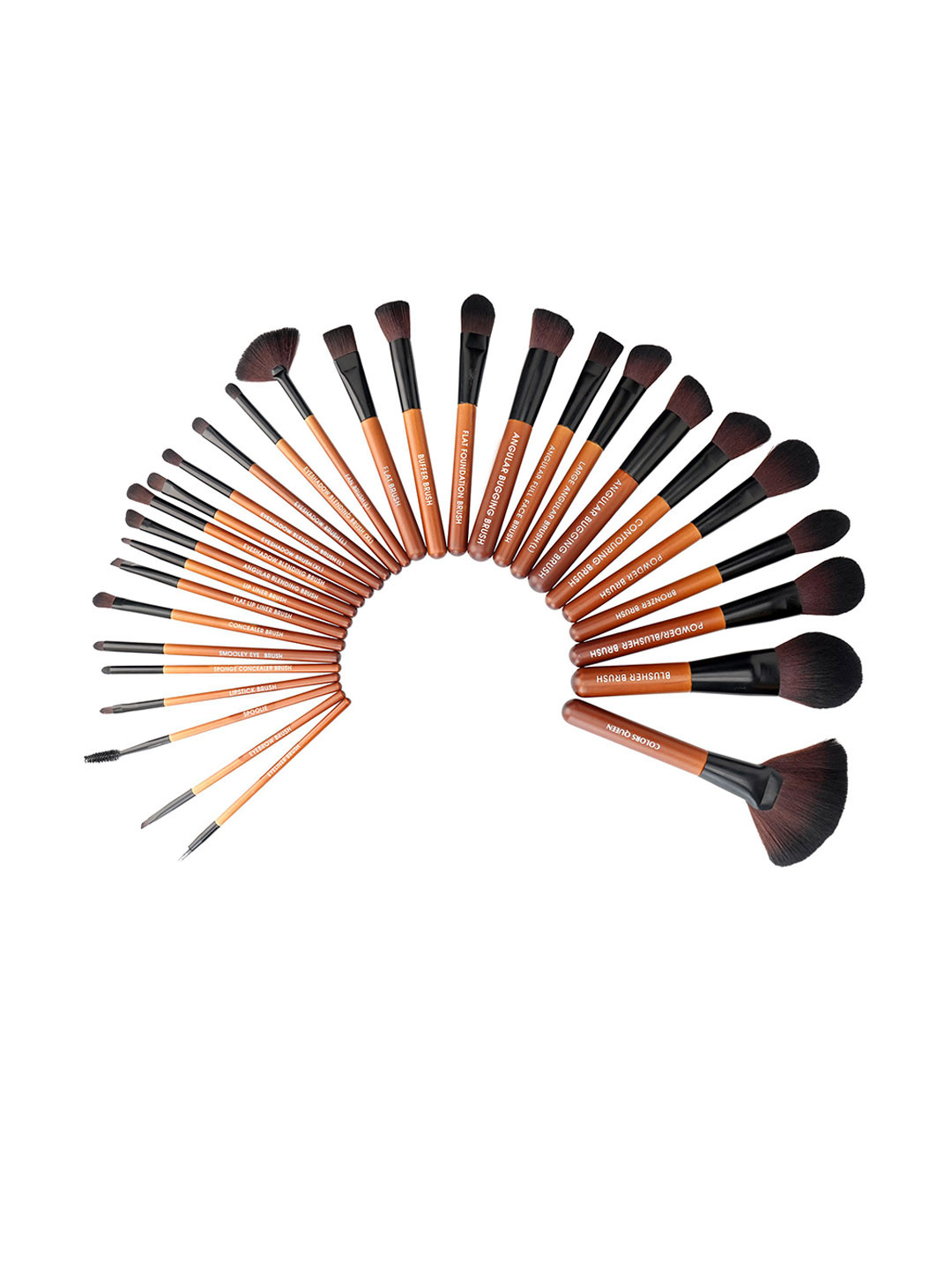Colors Queen Set Of 29  All In 1 Professional Makeup Brush Set