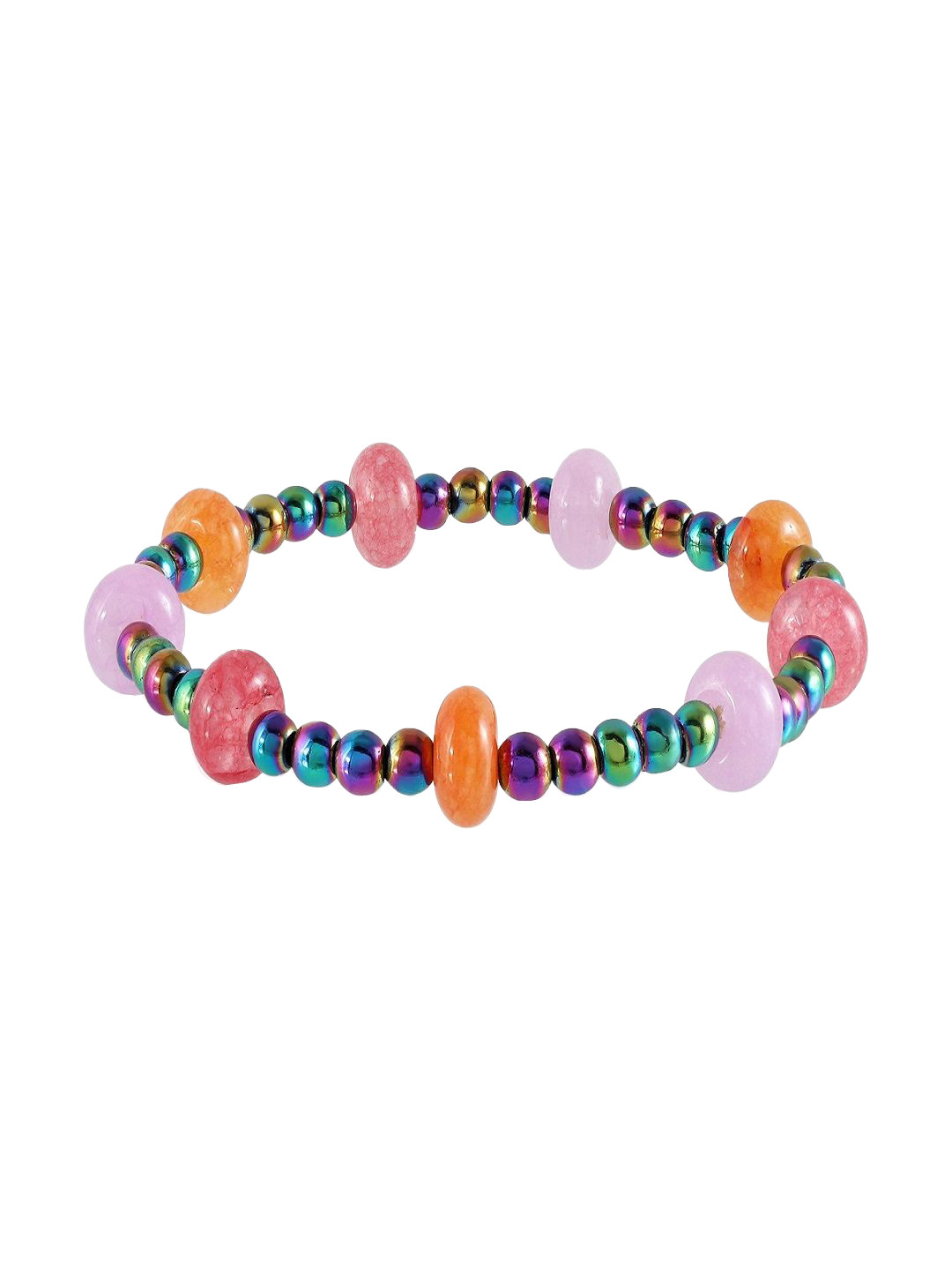 Nirvana Hematite Beaded Elasticated Bracelet