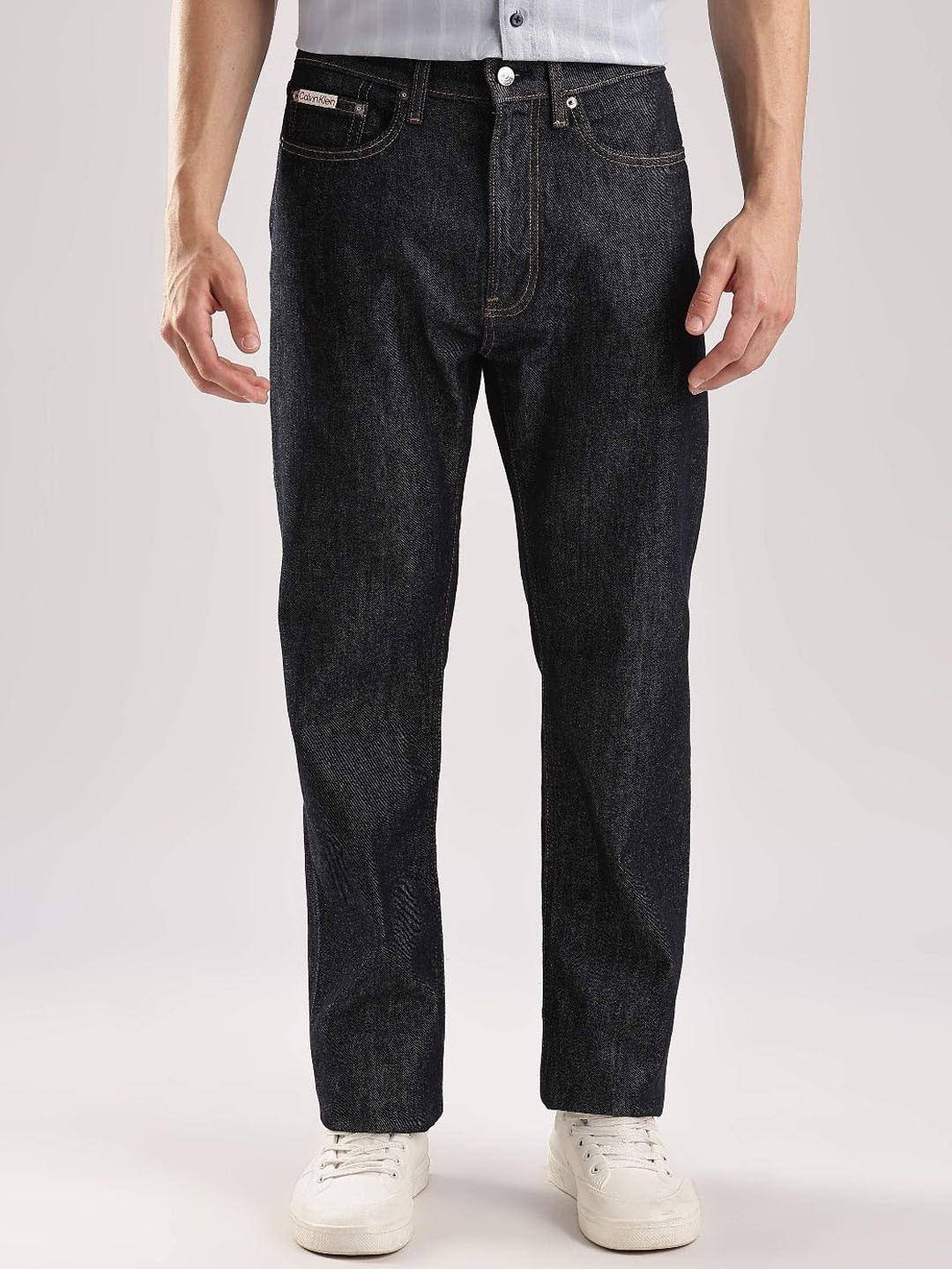 Calvin Klein Jeans Men Mid-Rise Clean Look Straight Fit Jeans