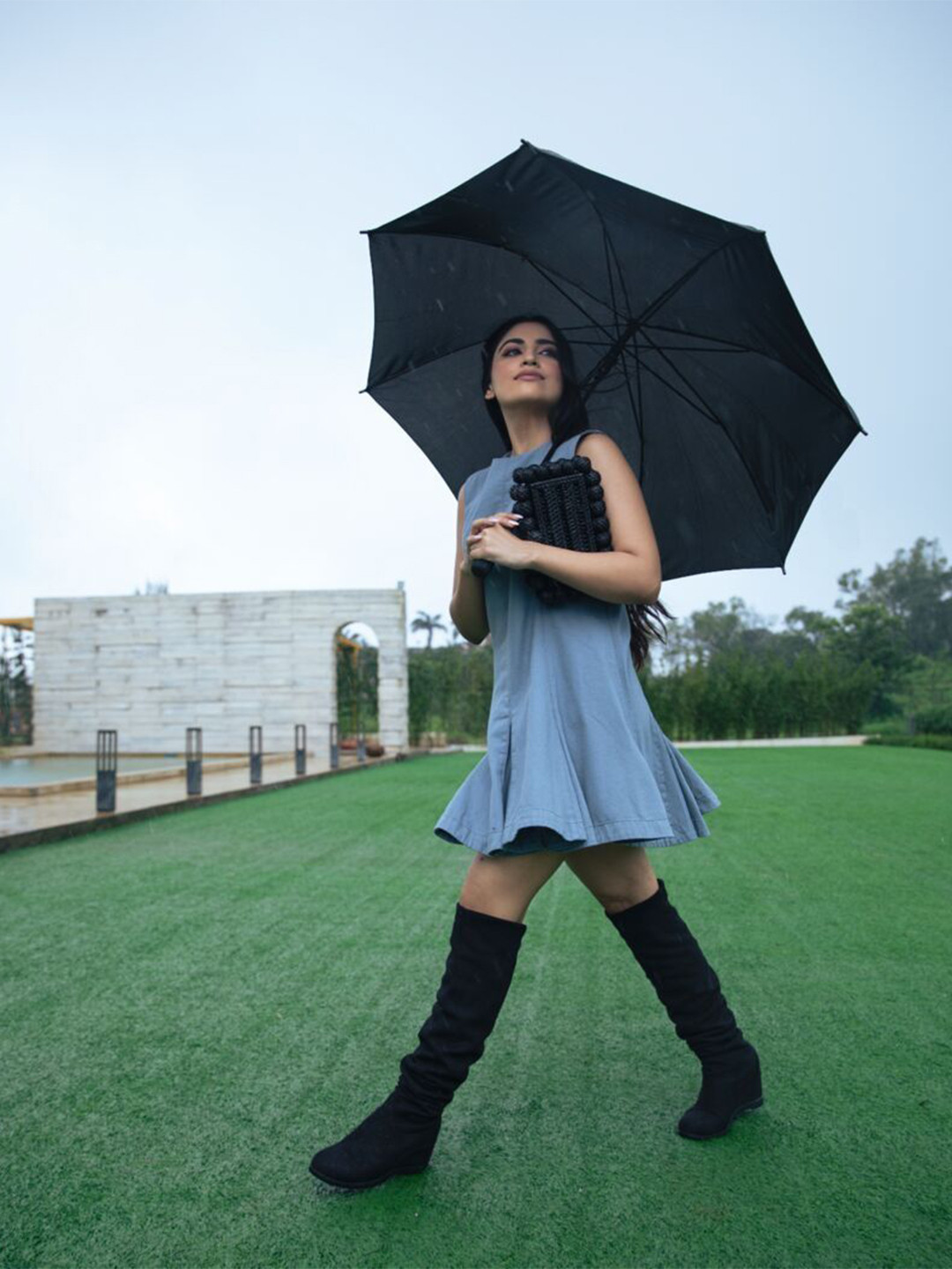 ELEVEN.O.ONE Women Boat Neck A-Line Dress