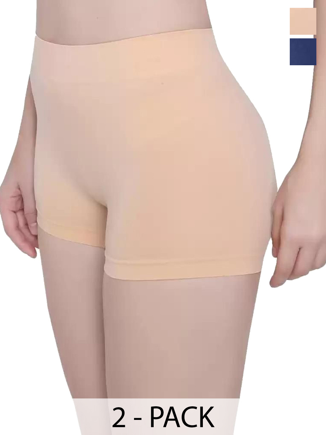 SHREE GANESH FASHION Men Pack Of 2 High-Rise Boy ShortBriefs 4603-BL-CR-002-M